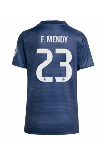 Real Madrid Ferland Mendy #23 Jalkapallovaatteet Naisten Vieraspaita 2025-26 Lyhythihainen Real Madrid Ferland Mendy #23 Jalkapallovaatteet Naisten Vieraspaita 2025-26 Lyhythihainen